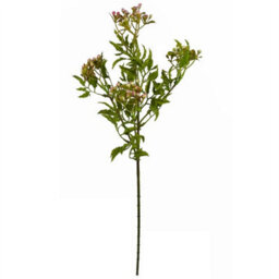 Leaf 55Cm Artificial Foliage Stem With Pink Berries - thumbnail 2