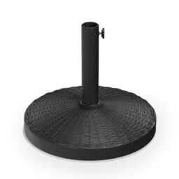 Living And Home Black Round Resin Umbrella Base Heavy Duty Outdoor Patio Parasol Stand - thumbnail 3