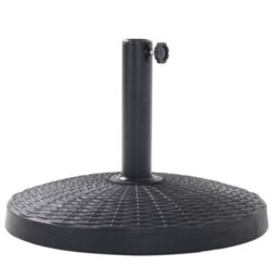 Living And Home Black Round Resin Umbrella Base Heavy Duty Outdoor Patio Parasol Stand - thumbnail 4