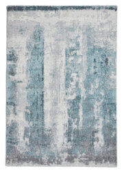 Ivory/blue Modern Abstract Easy To Clean Rug For Living Room Bedroom And Dining Room-60 X 230Cm (Runner) - thumbnail 8