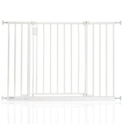 Bettacare Extra Wide Hallway Dog Gate, 103Cm - 109Cm, White, Pressure Fit Pet Gate, Puppy Safety Barrier