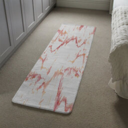 Benjamin Tate Design Pink Marble Runner Special Soft Home Rug - thumbnail 4
