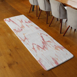 Benjamin Tate Design Pink Marble Runner Special Soft Home Rug - thumbnail 2
