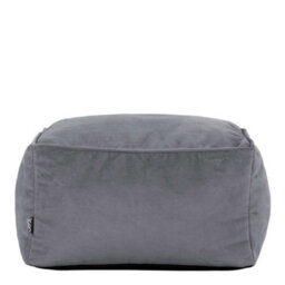 icon Amara Velvet Bean Bag Pouffe Charcoal Grey - thumbnail 4