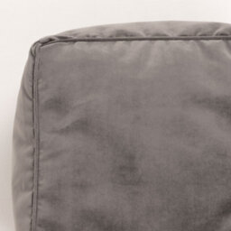 icon Amara Velvet Bean Bag Pouffe Charcoal Grey - thumbnail 7