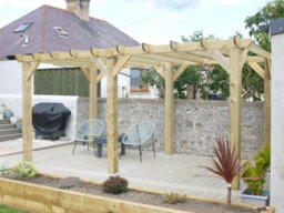 "NLC(DRIFFIELD)LIMITED Nlc Xl Wooden Pergola 5.4M X 3.6M (17'9"" X 11'10"") With Heavy Duty Tanalised Timber" - thumbnail 3