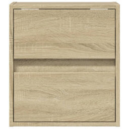 Berkfield Tv Wall Cabinets With Led Lights 2 Pcs Sonoma Oak 41X31X45 Cm - thumbnail 6