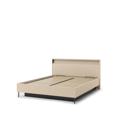 Arte Trend 03 Ottoman Bed Eu King - Modern Storage Bed With Led Ambience - image 1