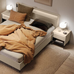 Arte Trend 03 Ottoman Bed Eu King - Modern Storage Bed With Led Ambience - thumbnail 6