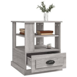 Berkfield Side Table Grey Sonoma 50X50X60 Cm Engineered Wood - thumbnail 5