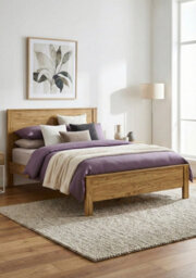 Amani Denver Rustic Walnut 5Ft King Size Solid Pine Bed Frame - thumbnail 2