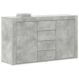 Berkfield Sideboard Concrete Grey Engineered Wood 120 X 36 X 69 Cm Storage - thumbnail 3