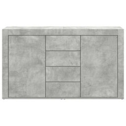 Berkfield Sideboard Concrete Grey Engineered Wood 120 X 36 X 69 Cm Storage - thumbnail 6
