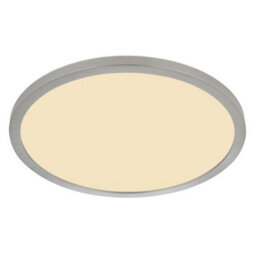 Luminosa Lighting Luminosa Sapana 30Cm Round Flush Ceiling Light Nickel Matt Ip44 Led 3000K - thumbnail 1