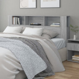 Berkfield Headboard Cabinet Grey Sonoma 200X18.5X104.5 Cm - thumbnail 1