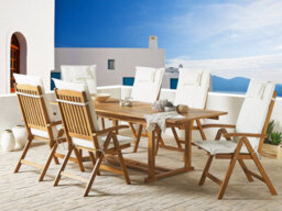 Beliani Set Of 6 Back/seat Cushions Java/amantea 50 X 70 Cm Off-White - thumbnail 2