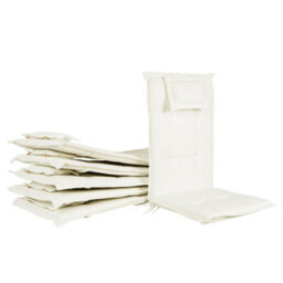 Beliani Set Of 6 Back/seat Cushions Java/amantea 50 X 70 Cm Off-White - thumbnail 4