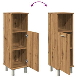 Berkfield Bathroom Cabinet Artisan Oak 30X30X95 Cm Engineered Wood - thumbnail 8