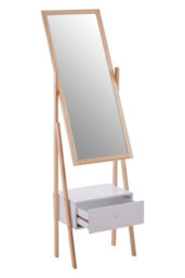 Orsina Full Length Mirror Stand, Modern Ladder Design Large Bathroom Mirror, Stable Design Large Tall Mirror Stand - thumbnail 2