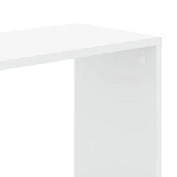 Berkfield Durable Bookcase 5-Tier White 45X23.5X162.5 Cm Engineered Wood - thumbnail 6