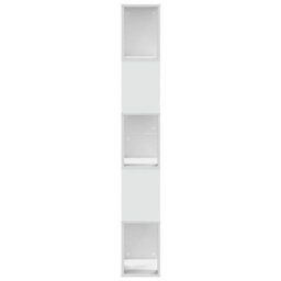 Berkfield Durable Bookcase 5-Tier White 45X23.5X162.5 Cm Engineered Wood - thumbnail 4