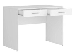 Arte Nepo Plus 100Cm White Study Desk - Modern Youth Desk With 2 Drawers - thumbnail 4
