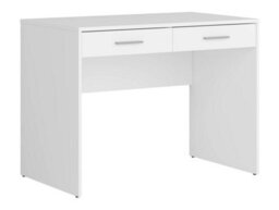 Arte Nepo Plus 100Cm White Study Desk - Modern Youth Desk With 2 Drawers - thumbnail 1