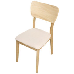 Beliani Set Of 2 Dining Chairs Minier Wood Light Brown/ Beige - thumbnail 7