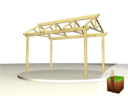 Edecks Parliament Wooden Garden Pergola Walkway (W 2700mm X D 3600mm) With Concrete In Posts (2.7M) - thumbnail 3
