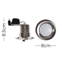 Valuelights Downlight Fire Rated Brushed Chrome Ceiling Light Fitting 30 Pack - thumbnail 5