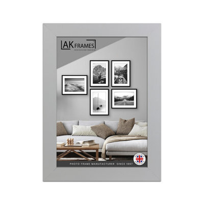 "AK Frames 10X7"" Silver Poster Frame - Modern Picture Frame For Wall Art, Prints And Photos - Durable And Stylish Display Frame" - image 1