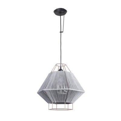 Luminosa Lighting Luminosa Legato 1 Light Wall / Ceiling Pendant Black, Grey, E27