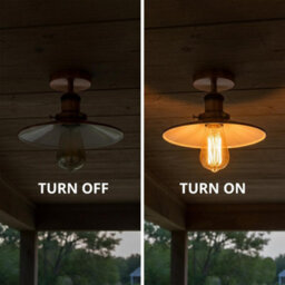 Vintage Flush Mount Ceiling Light E27 With 22Cm Copper Shade Easy Fit Durable Metal Industrial Ceiling Lighting Fixtures - thumbnail 7