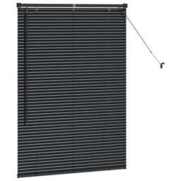Walplus Window Blind With Curtains Manual Black Aluminium - thumbnail 5