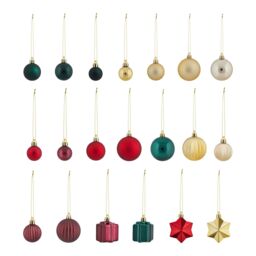 Gloss & Matt Assorted Timeless Tradition Christmas Bauble Set, Pack Of 50 - thumbnail 2