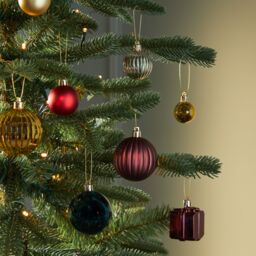Gloss & Matt Assorted Timeless Tradition Christmas Bauble Set, Pack Of 50 - thumbnail 3
