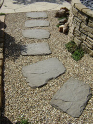 Japanese Stepping Stone 475-550mm  Antique - Full Pallet Of 25 - Bowland Stone - thumbnail 2