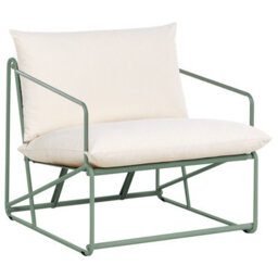 Beliani Garden Chair With Cushion Ponte Metal Green - thumbnail 4