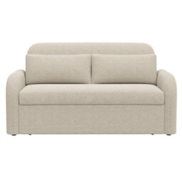Noma 2-Seater Boucle Sofa Bed - Modern Pull-Out Bed With Cushions For Living Room / Guest Room - Bed: 149Cm (W) 190Cm (L) - Beige - thumbnail 6