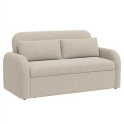 Noma 2-Seater Boucle Sofa Bed - Modern Pull-Out Bed With Cushions For Living Room / Guest Room - Bed: 149Cm (W) 190Cm (L) - Beige - thumbnail 5