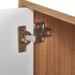 Wyld And Coco Novahome Sideboard 3 Doors 62 X 112 Cm - White And Light Wood Matt Finish - thumbnail 7