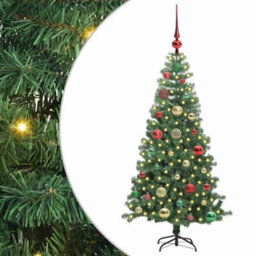 Vidaxl Christmas Tree With 150 Leds With Stand Green 120 Cm Pvc - thumbnail 2