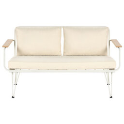 Wyld And Coco Luxegarden 4-Seater Garden Sofa Set Beige Cushioned Steel Frame, Includes Coffee Table And Removable Covers - thumbnail 6