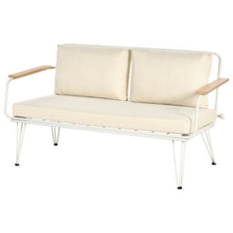 Wyld And Coco Luxegarden 4-Seater Garden Sofa Set Beige Cushioned Steel Frame, Includes Coffee Table And Removable Covers - thumbnail 5