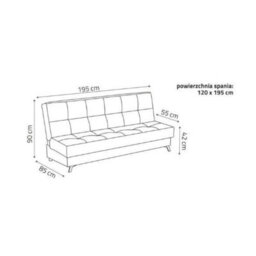 Enduro Xiv Modern Sofa Bed With Click Clack Sleeping Function Built In Bedding Storage And Comfortable Sleeping Area Turquoise - thumbnail 5