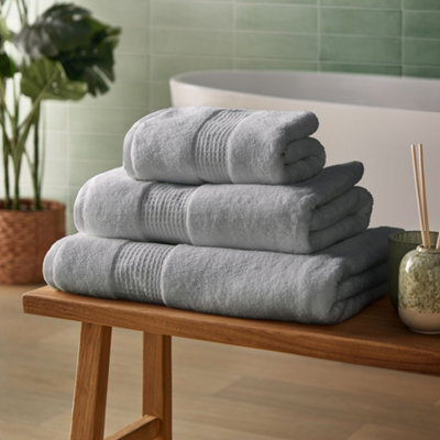 Silentnight Luxury Cotton - Hand Towel - Grey - image 1
