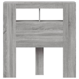 Berkfield Led Headboard Grey Sonoma 100X18.5X103.5 Cm Engineered Wood - thumbnail 6