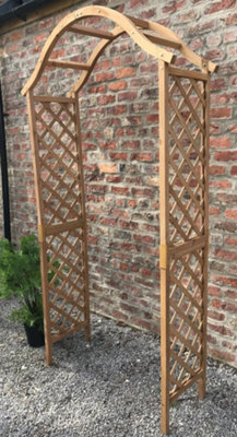 Ruddings Wood Wooden Garden Arch Pergola Plant Trellises Rose Archway - image 1