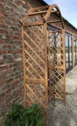 Ruddings Wood Wooden Garden Arch Pergola Plant Trellises Rose Archway - thumbnail 3