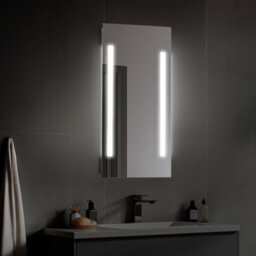 Sundaze Illuminated Led Bathroom Mirrors With Switch Button Demister Pad + Cool Horizontal & Vertical 500X700mm - thumbnail 1